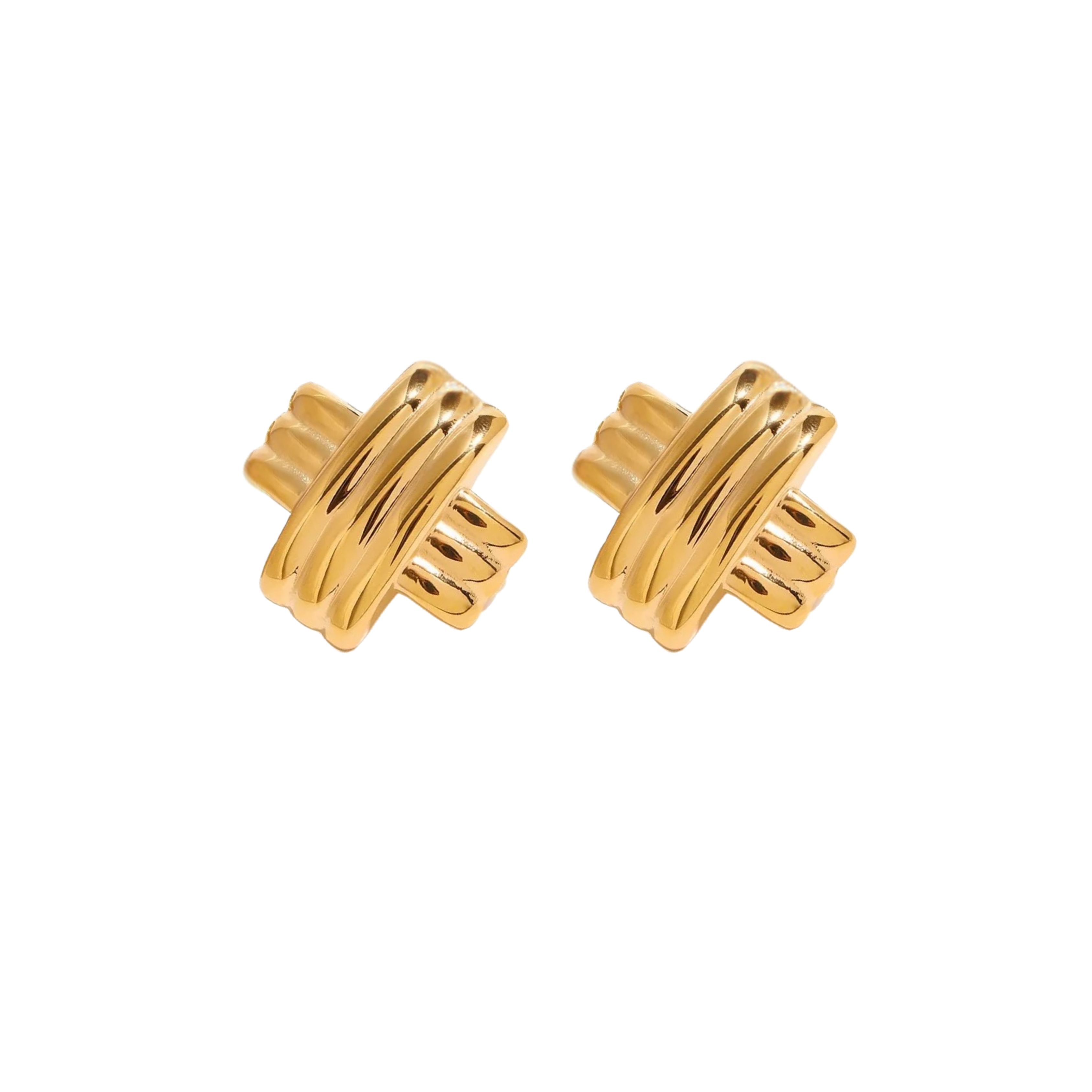 XO Ribbed Earrings