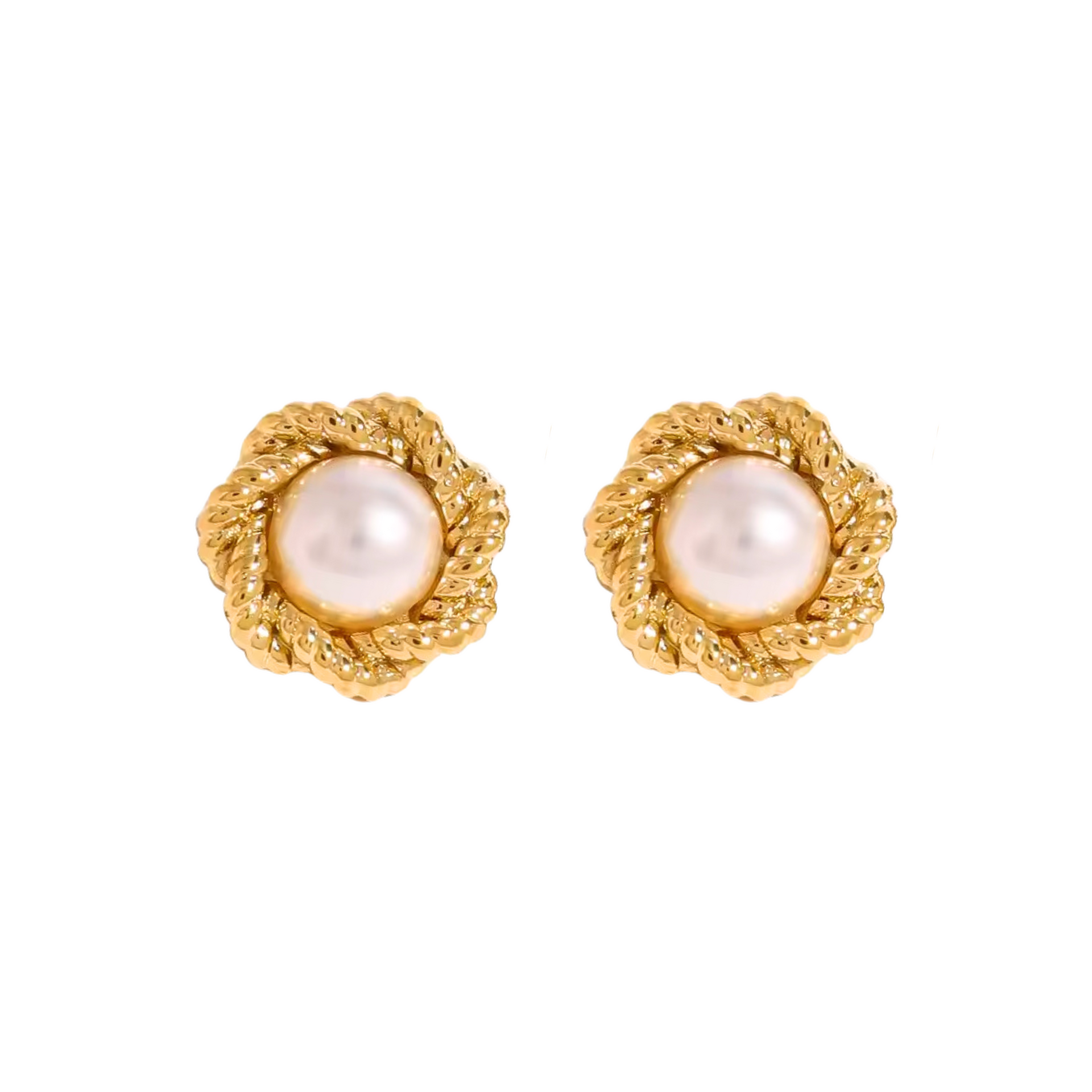 ◆VINTAGE HOLLYWOOD◆ Rose Pearl Earrings VH2435EA004M Kate Rose Pearl Earrings – DIARI STUDIOS